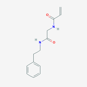 N-[2-Oxo-2-(2-phenylethylamino)ethyl]prop-2-enamide