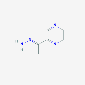 molecular formula C6H8N4 B2430176 2-Ethanehydrazonoylpyrazine CAS No. 220276-54-0