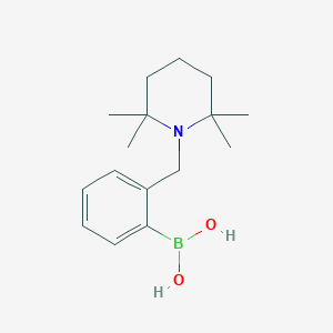molecular formula C16H26BNO2 B2430184 [2-[(2,2,6,6-Tetramethylpiperidin-1-yl)methyl]phenyl]boronic acid CAS No. 815581-79-4