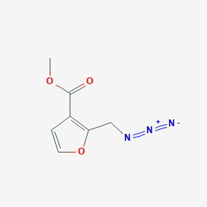 molecular formula C7H7N3O3 B2430208 Methyl 2-(azidomethyl)furan-3-carboxylate CAS No. 182815-74-3
