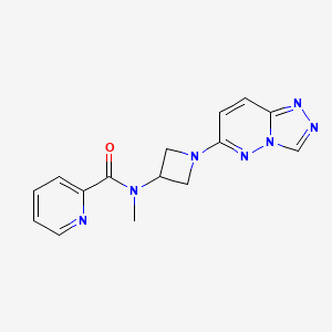 molecular formula C15H15N7O B2430244 N-(1-([1,2,4]triazolo[4,3-b]pyridazin-6-yl)azetidin-3-yl)-N-methylpicolinamide CAS No. 2310038-73-2