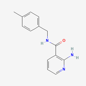 molecular formula C14H15N3O B2430292 2-amino-N-[(4-methylphenyl)methyl]pyridine-3-carboxamide CAS No. 1185090-18-9