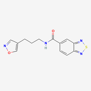 N-(3-(isoxazol-4-yl)propyl)benzo[c][1,2,5]thiadiazole-5-carboxamide