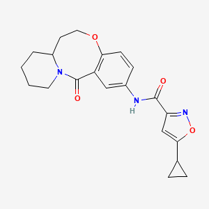 5-cyclopropyl-N-(13-oxo-6,7,7a,8,9,10,11,13-octahydrobenzo[b]pyrido[1,2-e][1,5]oxazocin-2-yl)isoxazole-3-carboxamide