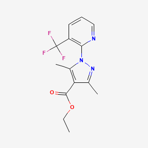 ethyl 3,5-dimethyl-1-[3-(trifluoromethyl)-2-pyridinyl]-1H-pyrazole-4-carboxylate