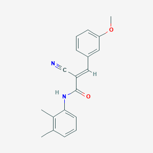 (2E)-2-cyano-N-(2,3-dimethylphenyl)-3-(3-methoxyphenyl)acrylamide
