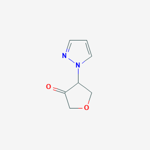 4-(1H-pyrazol-1-yl)oxolan-3-one