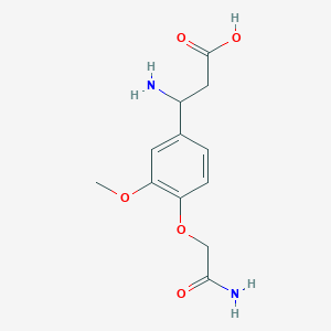 3-Amino-3-[4-(2-amino-2-oxoethoxy)-3-methoxyphenyl]propanoic acid