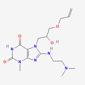 7-(3-(allyloxy)-2-hydroxypropyl)-8-((2-(dimethylamino)ethyl)amino)-3-methyl-1H-purine-2,6(3H,7H)-dione