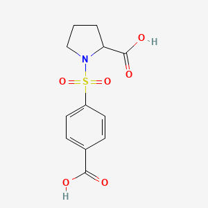 1-(4-carboxyphenyl)sulfonylpyrrolidine-2-carboxylic Acid