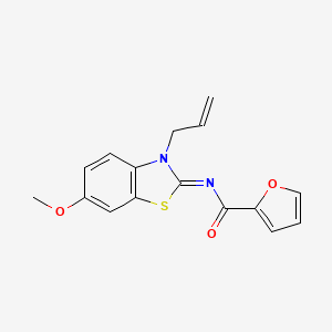 (Z)-N-(3-allyl-6-methoxybenzo[d]thiazol-2(3H)-ylidene)furan-2-carboxamide