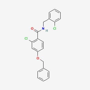 4-(benzyloxy)-2-chloro-N-(2-chlorobenzyl)benzenecarboxamide