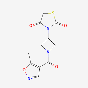 3-(1-(5-Methylisoxazole-4-carbonyl)azetidin-3-yl)thiazolidine-2,4-dione