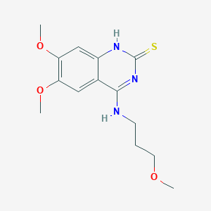6,7-dimethoxy-4-(3-methoxypropylamino)-1H-quinazoline-2-thione