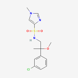 molecular formula C14H18ClN3O3S B2430404 N-(2-(3-chlorophenyl)-2-methoxypropyl)-1-methyl-1H-imidazole-4-sulfonamide CAS No. 1798660-53-3
