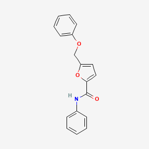 molecular formula C18H15NO3 B2430424 5-(phenoxymethyl)-N-phenylfuran-2-carboxamide CAS No. 862386-89-8