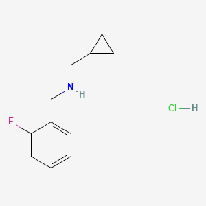 (Cyclopropylmethyl)[(2-fluorophenyl)methyl]amine hydrochloride