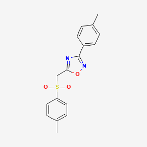 3-(p-Tolyl)-5-(tosylmethyl)-1,2,4-oxadiazole
