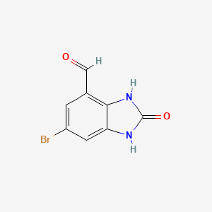 6-Bromo-2-oxo-1,3-dihydrobenzimidazole-4-carbaldehyde