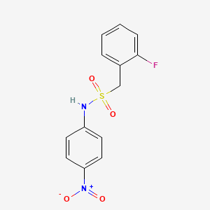 1-(2-fluorophenyl)-N-(4-nitrophenyl)methanesulfonamide