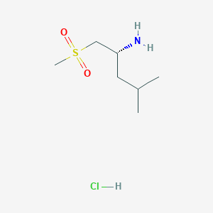 (2R)-1-methanesulfonyl-4-methylpentan-2-amine hydrochloride