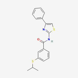 3-(isopropylthio)-N-(4-phenylthiazol-2-yl)benzamide