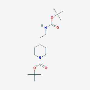 tert-Butyl 4-(2-{[(tert-butoxy)carbonyl]amino}ethyl)piperidine-1-carboxylate