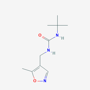molecular formula C10H17N3O2 B2430501 1-(Tert-butyl)-3-((5-methylisoxazol-4-yl)methyl)urea CAS No. 2034262-36-5
