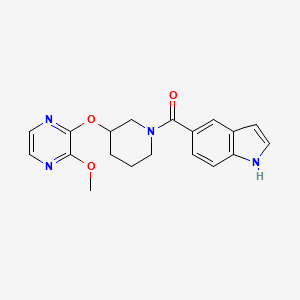 (1H-indol-5-yl)(3-((3-methoxypyrazin-2-yl)oxy)piperidin-1-yl)methanone