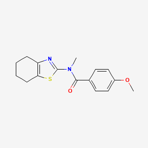 4-methoxy-N-methyl-N-(4,5,6,7-tetrahydro-1,3-benzothiazol-2-yl)benzamide