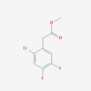 molecular formula C9H7BrF2O2 B2430601 Methyl 2-(2-bromo-4,5-difluorophenyl)acetate CAS No. 1807187-56-9