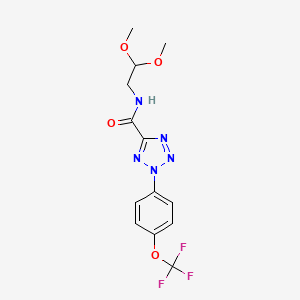 N-(2,2-dimethoxyethyl)-2-(4-(trifluoromethoxy)phenyl)-2H-tetrazole-5-carboxamide