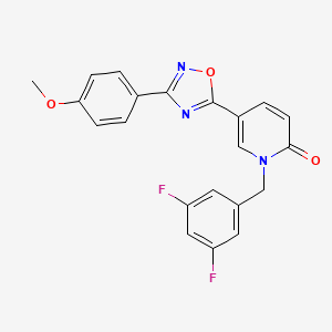 1-(3,5-difluorobenzyl)-5-(3-(4-methoxyphenyl)-1,2,4-oxadiazol-5-yl)pyridin-2(1H)-one