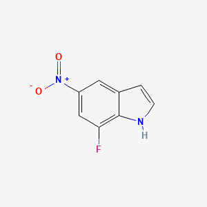 molecular formula C8H5FN2O2 B2430617 7-Fluoro-5-nitro-1H-indole CAS No. 1167055-33-5