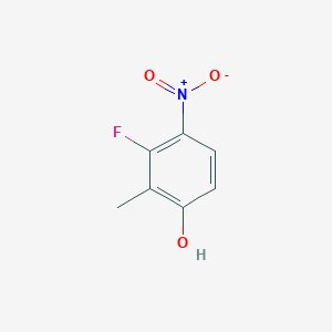 molecular formula C7H6FNO3 B2430661 3-Fluoro-2-methyl-4-nitrophenol CAS No. 1804491-81-3