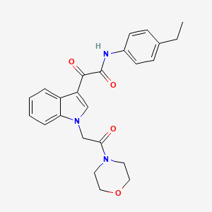 N-(4-ethylphenyl)-2-(1-(2-morpholino-2-oxoethyl)-1H-indol-3-yl)-2-oxoacetamide