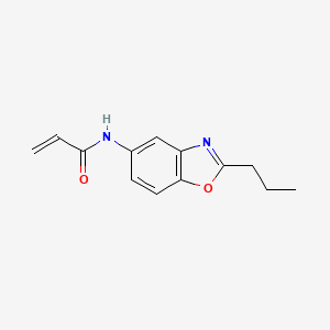 molecular formula C13H14N2O2 B2430804 N-(2-propyl-1,3-benzoxazol-5-yl)prop-2-enamide CAS No. 2459725-73-4