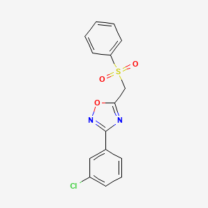 3-(3-Chlorophenyl)-5-((phenylsulfonyl)methyl)-1,2,4-oxadiazole