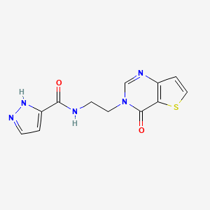 N-(2-(4-oxothieno[3,2-d]pyrimidin-3(4H)-yl)ethyl)-1H-pyrazole-3-carboxamide