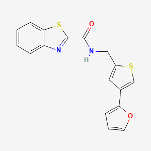 B2430846 N-{[4-(furan-2-yl)thiophen-2-yl]methyl}-1,3-benzothiazole-2-carboxamide CAS No. 2379994-15-5