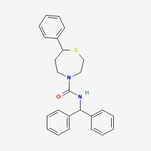 B2430890 N-benzhydryl-7-phenyl-1,4-thiazepane-4-carboxamide CAS No. 1797347-84-2