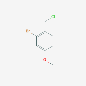 molecular formula C8H8BrClO B024309 2-Bromo-1-(chloromethyl)-4-methoxybenzene CAS No. 66916-97-0