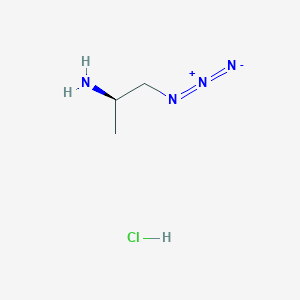molecular formula C3H9ClN4 B2431007 (2R)-1-azidopropan-2-amine hydrochloride CAS No. 1807914-38-0