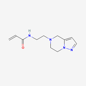 molecular formula C11H16N4O B2431032 N-(2-{4H,5H,6H,7H-pyrazolo[1,5-a]pyrazin-5-yl}ethyl)prop-2-enamide CAS No. 2411252-81-6