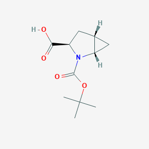 molecular formula C11H16NO4- B2431060 (1s,3r,5s)-2-Boc-2-azabicyclo[3.1.0]hexane-3-carboxylic acid CAS No. 1417743-41-9