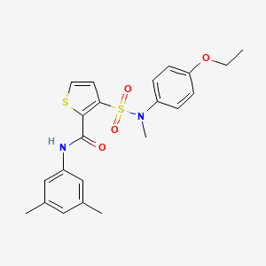 molecular formula C22H24N2O4S2 B2431099 N-(3,5-dimethylphenyl)-3-[(4-ethoxyphenyl)(methyl)sulfamoyl]thiophene-2-carboxamide CAS No. 1251671-55-2