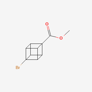 molecular formula C10H9BrO2 B2431128 Methyl (1S,2R,3R,8S)-4-bromocubane-1-carboxylate CAS No. 37794-28-8