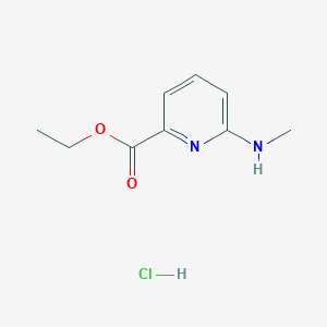 molecular formula C9H13ClN2O2 B2431130 ethyl 6-(methylamino)pyridine-2-carboxylate hydrochloride CAS No. 2551118-43-3