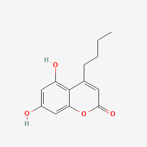 molecular formula C13H14O4 B2431136 4-butyl-5,7-dihydroxy-2H-chromen-2-one CAS No. 712281-80-6