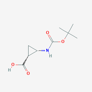 molecular formula C18H30N2O8 B2431151 rel-(1R,2S)-2-((tert-butoxycarbonyl)amino)cyclopropane-1-carboxylic acid CAS No. 1810070-30-4